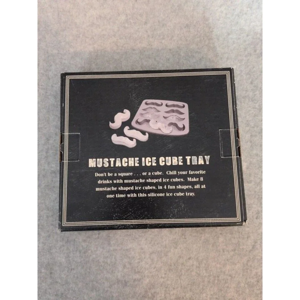 Mustache silicone ice cube tray NEW